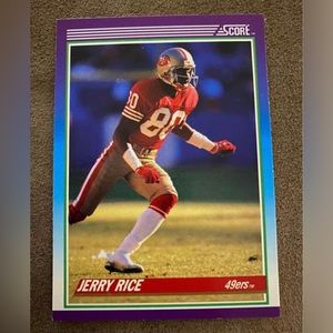 1990 Score Jerry Rice #200 Football Card SF 49ers